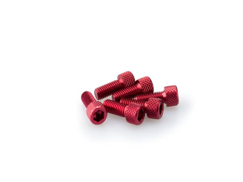 PUIG M5 15mm Allen Screws x 6 Red Universal 0363R