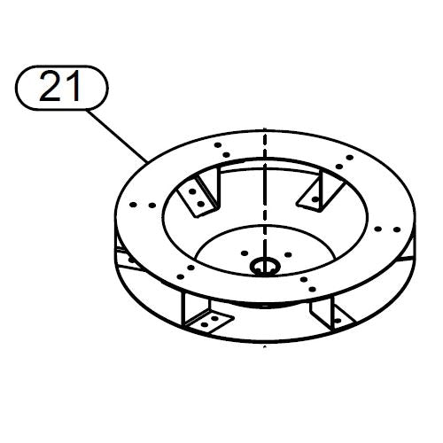 12V Replacement Quad Spreader Disk - Broadcaster FIMCO 5160003