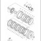 J. Costa Clutch Plates For Yamaha XP 500 T-Max 2001-2011 Gray Kit IT500D