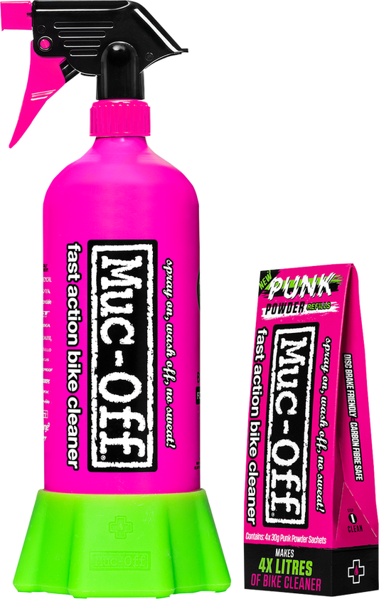 Punk Powder Bike Cleaner (4 Pack) & Bottle Bundle