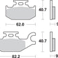 Sbs SI Offroad Sintered Brake Pads For Can Am  Commander 1000 R EFI 00-20 754SI