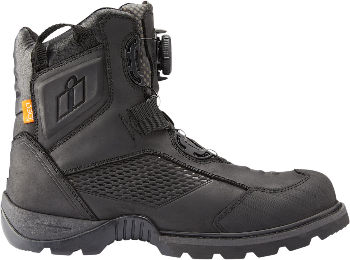 Icon Stormhawk Waterproof Boots Black
