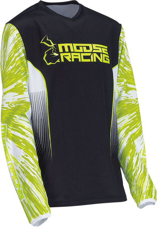 Moose Racing Jersey Youth Agroid Hi-Vis/Black 24 Model