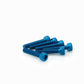 PUIG M5 25mm Allen Screws x 6 Blue Universal 0185A