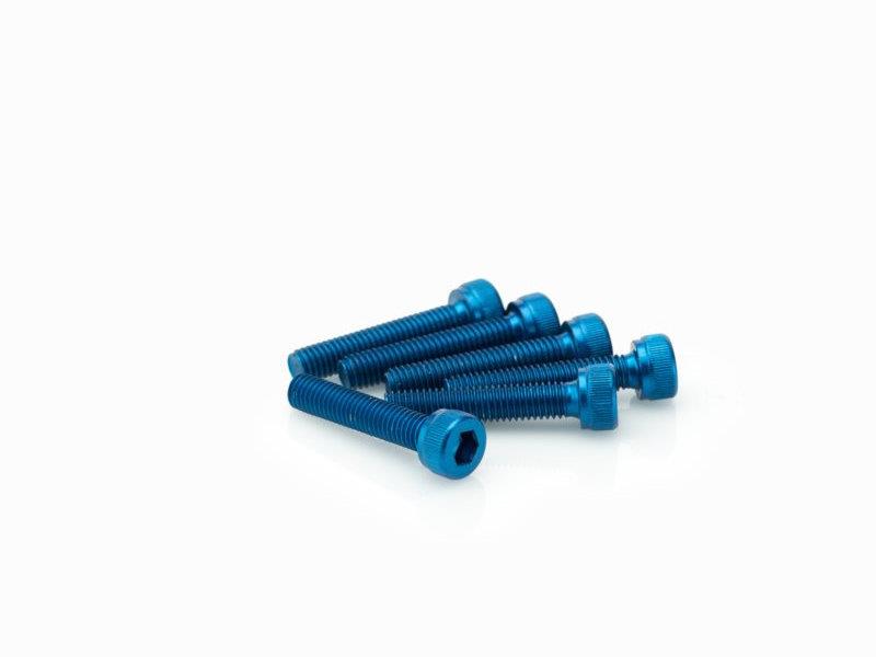 PUIG M5 25mm Allen Screws x 6 Blue Universal 0185A