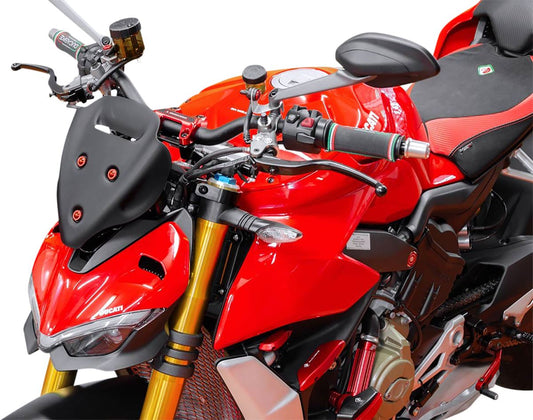 WRS Windscreen Sport Ducati Streetf V4 Mt Black Du015no