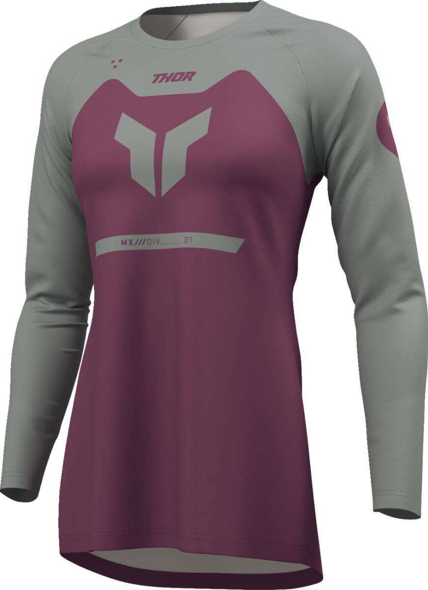 THOR Women's Ridemode Menace Jersey Gray/Purple