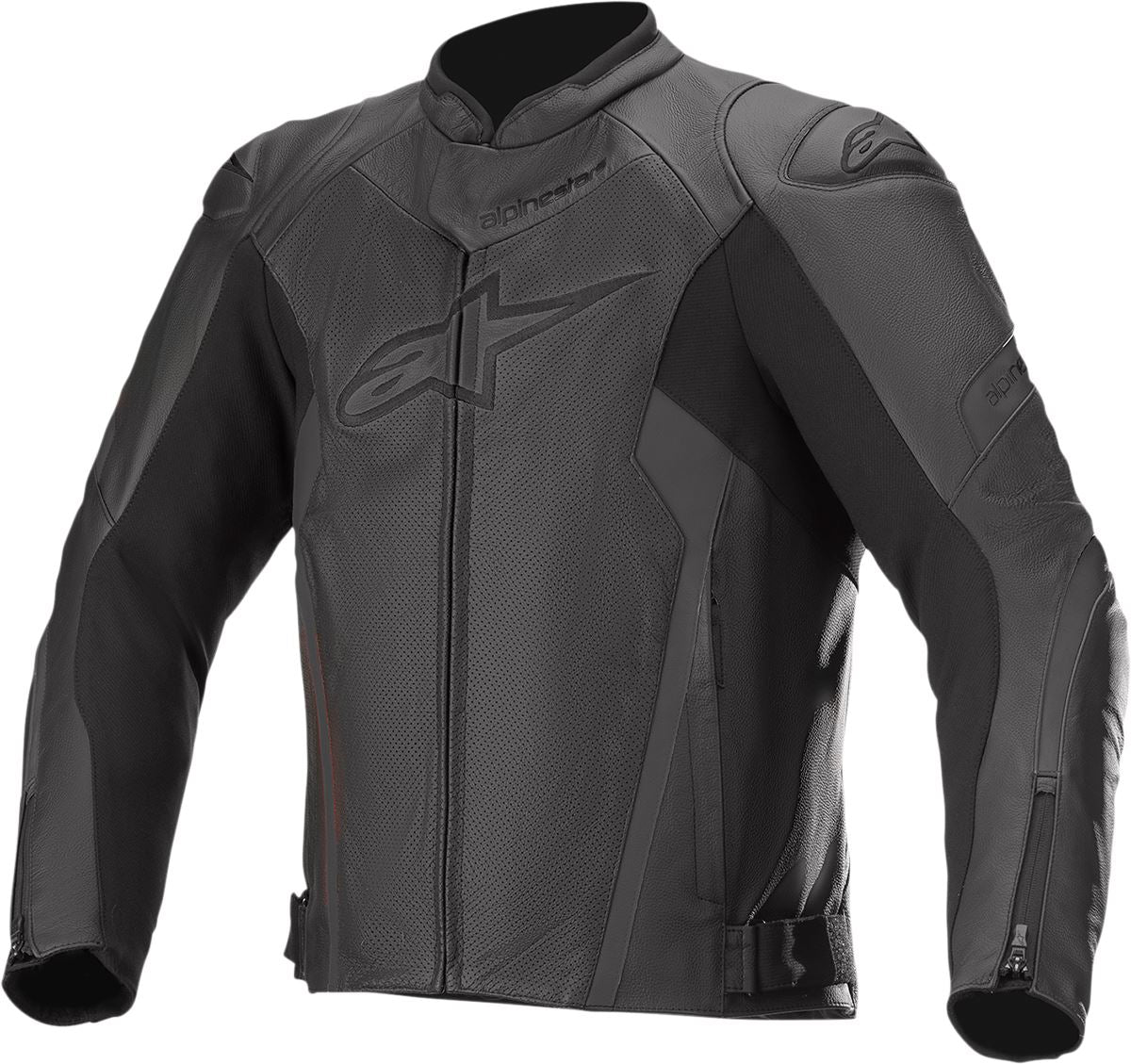 Alpinestars Faster Airflow V2 Leather Riding Jacket Black