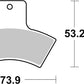 Sbs All-Terrain Sintered Brake Pads For Polaris Sportsman 400 HO 98-13 755ATS