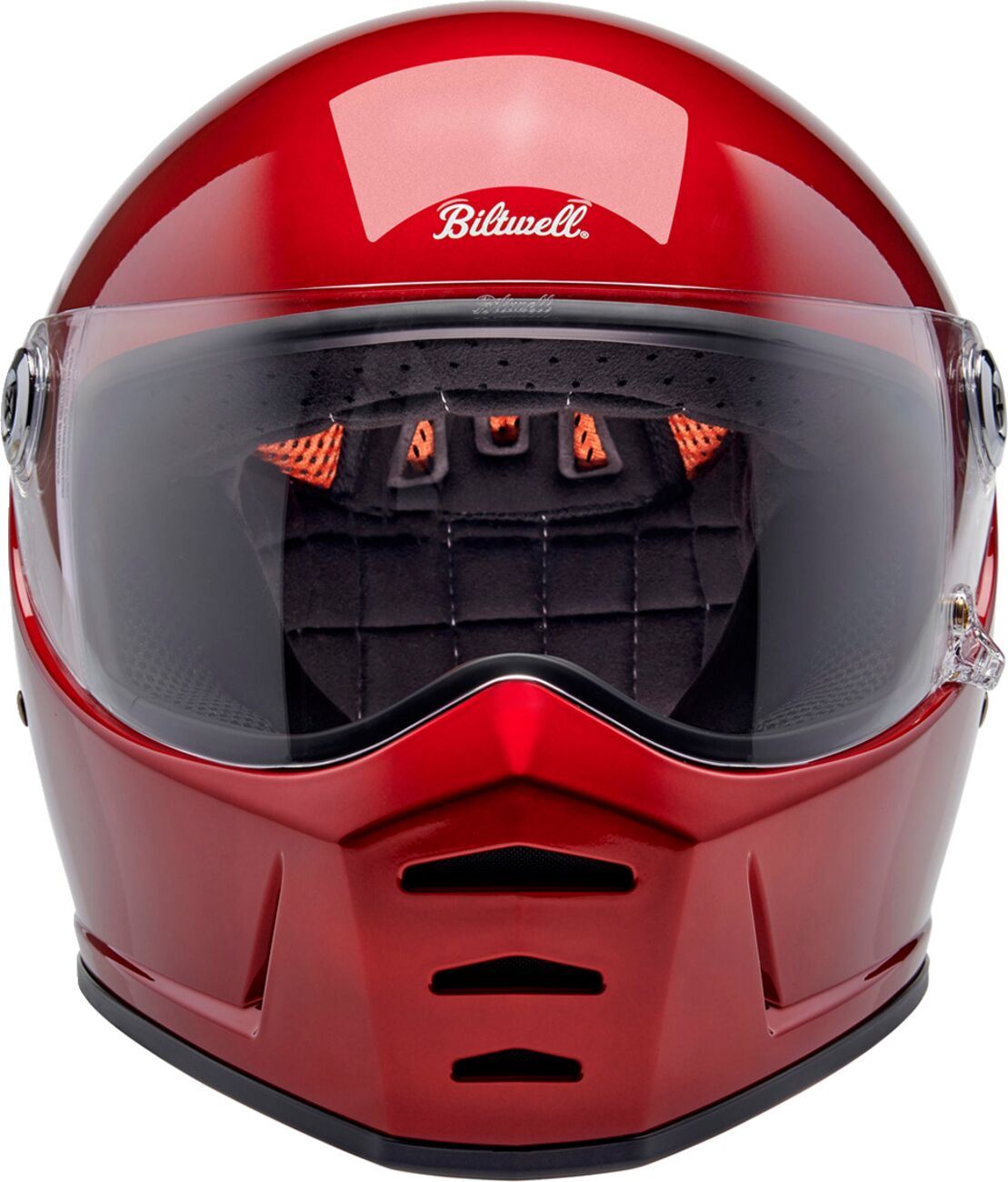 BILTWELL Lane Splitter Red Motorcycle Helmet