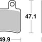 Sbs HF Street Ceramic Organic Brake Pads For Yamaha XT 125 R 2005-2012 773HF