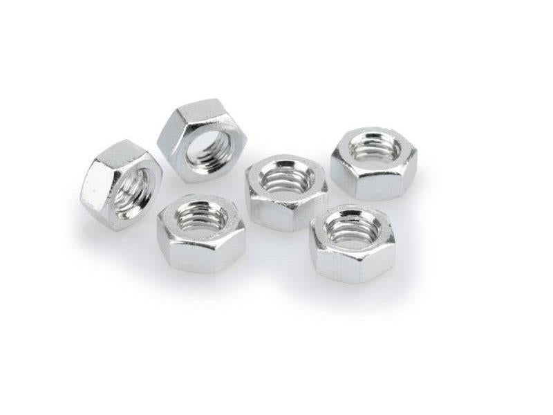 PUIG M8 Nuts x 6 Silver Universal 0863P