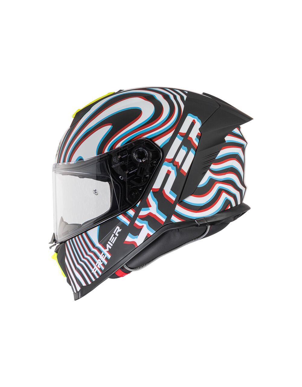 PREMIER HELMETS Hyper White Motorcycle Helmet