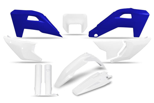 UFO Complete Body Kit For Husqvarna FE 250 2025 Gloss White Blue HUKIT631F@999