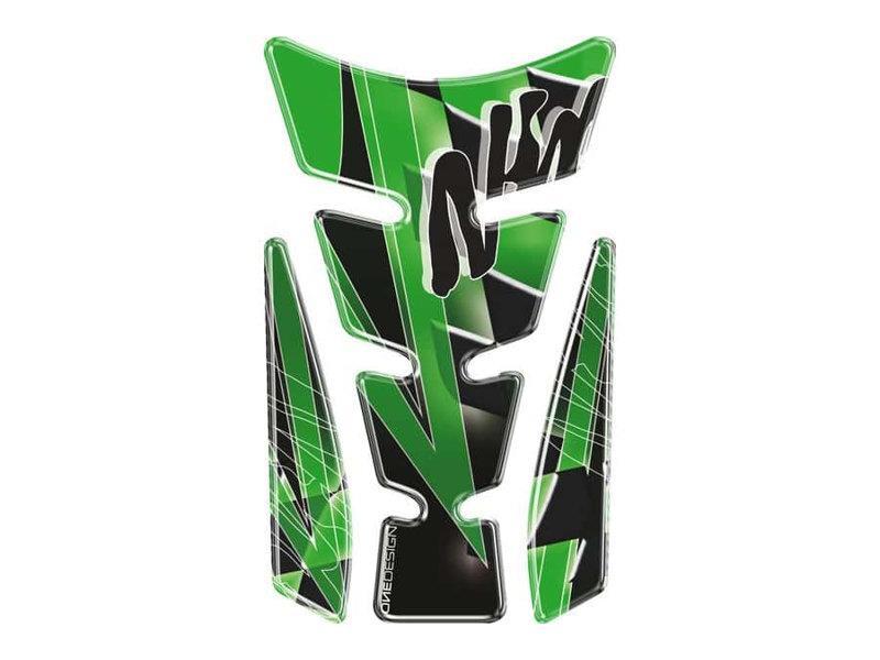 Puig Wings Tank Pad With Ninja Logo Green 21078H