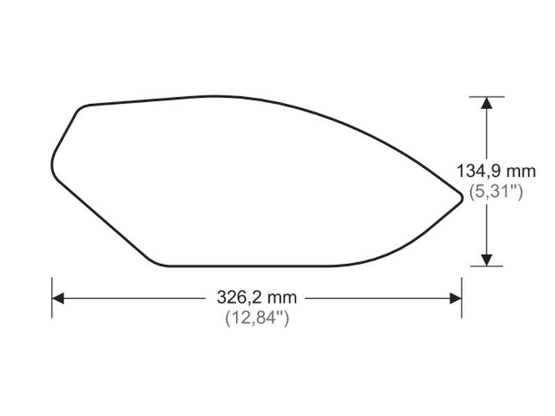 Puig Side Tank Pad Protector Clear 5618T