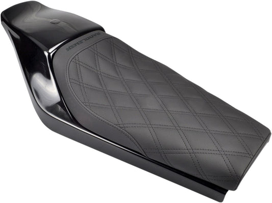 Saddlemen Tracker Black LS Solo Seat W/ Fiberglass Back For Custom Models Z4207