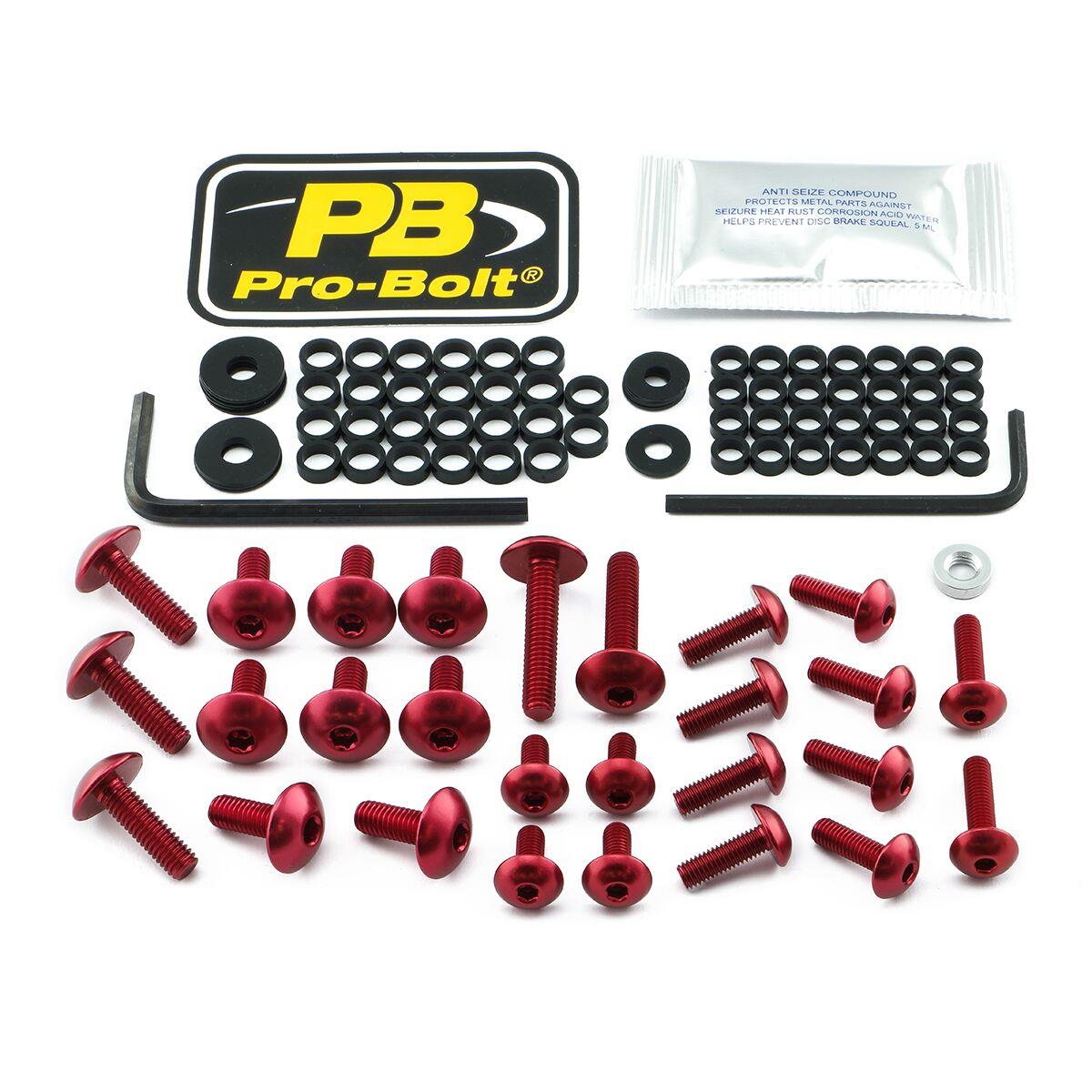 Pro Bolt Aluminium Fairing Bolt Kit For Kawasaki EX 400 1986-2022 FKA057R