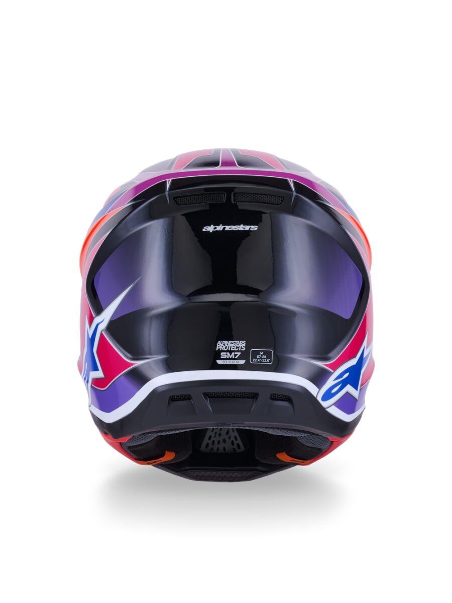 ALPINESTARS SM7 Fuse Helmet BLU/PU/PINK 2025 Model