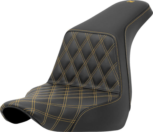Saddlemen Lattice Stitch Step-Up Seat Yellow For HD FXLRS 1923 18-24 818-29-17207