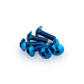 PUIG M5 Domed Screws 15mm x 6 Blue Universal 0543A