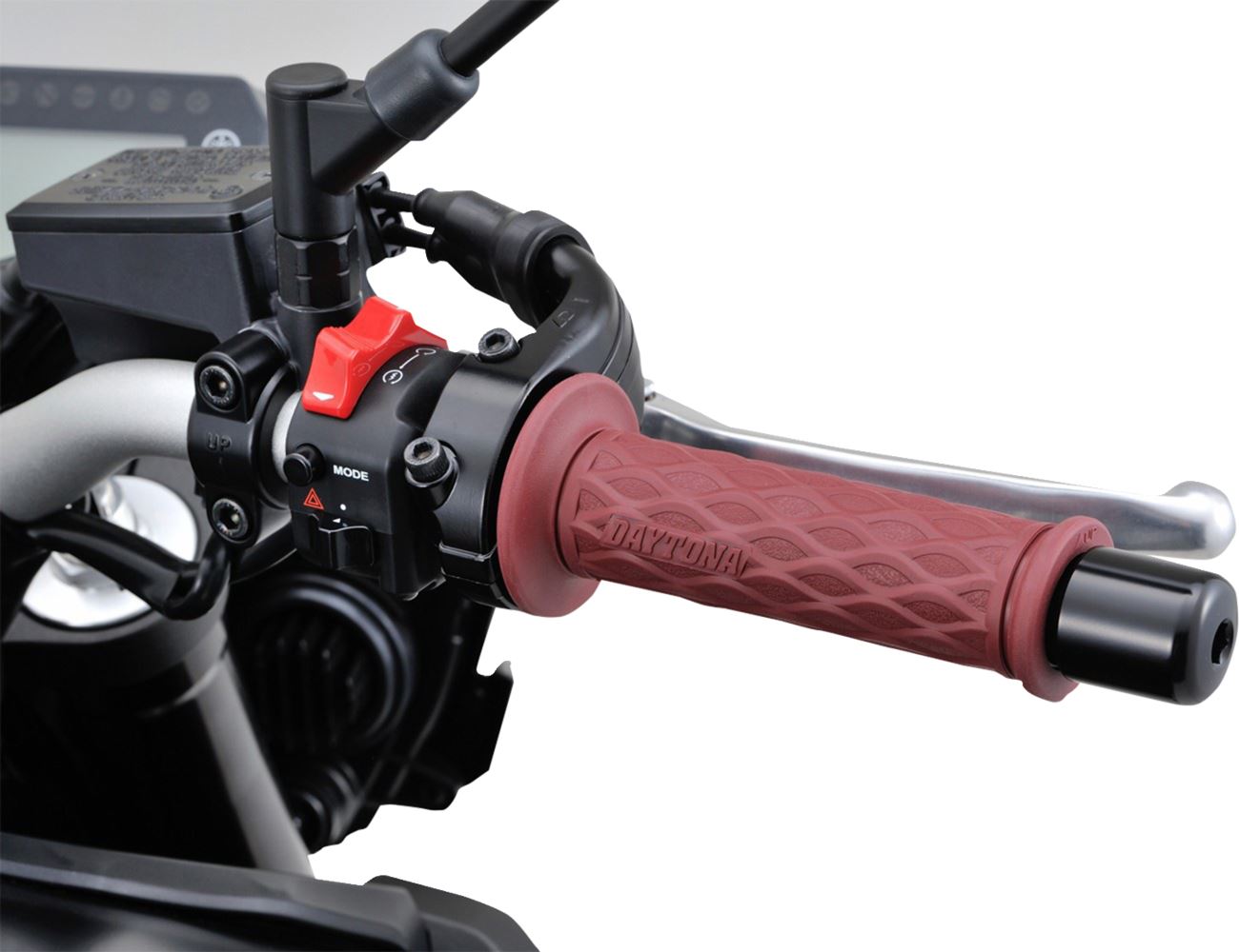 Daytona GRIPPYGRIP GGD-Nami Grip Red 7/8 Handlebar Open End Pair 88563