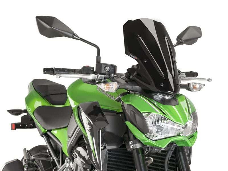 PUIG New Generation Touring Screen Black for Kawasaki Z900 17-19 9392N