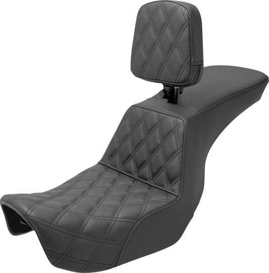 Saddlemen Tour Step-Up Seat With Backrest For HD FXDF 1690 06-17 806-04-192BR