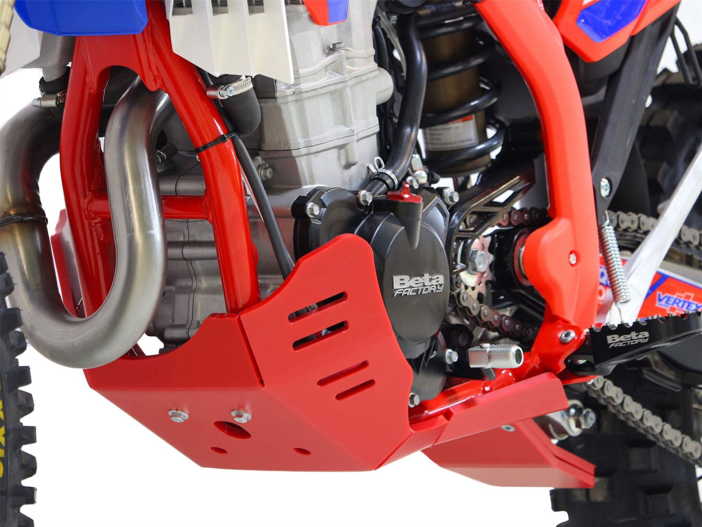 AXP Racing XTREM Skid Plate For Beta RR 350 2024-2025 Red Matte Finish AX1755