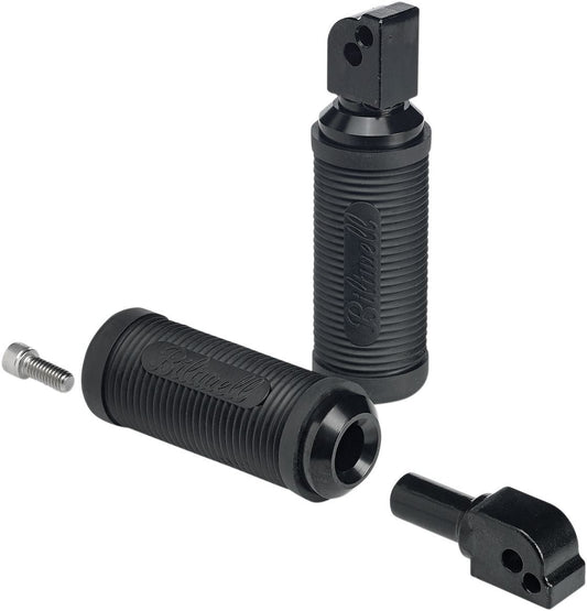 Biltwell Norman Passenger Footpegs in Black To Fit 2018-2020 Softail Motorcycle