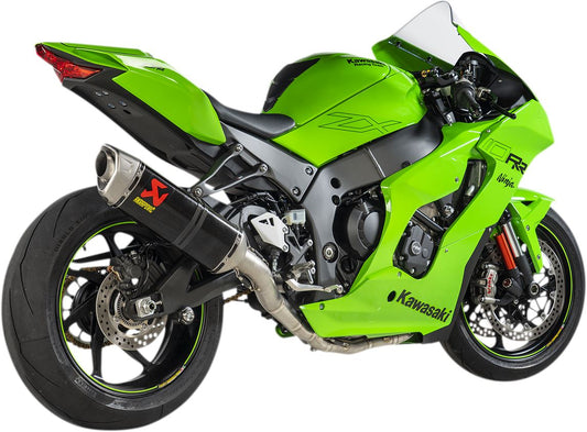 Akrapovic Racing Line Exhaust System Green SS For Kawasaki ZX-10 R 1000 19-24 S-K10R10-RC