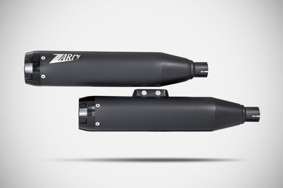 Zard Overlapped Slip-Ons Muffler For Harley FLHC 1750 2018-2024 ZHD036S10SAO-B