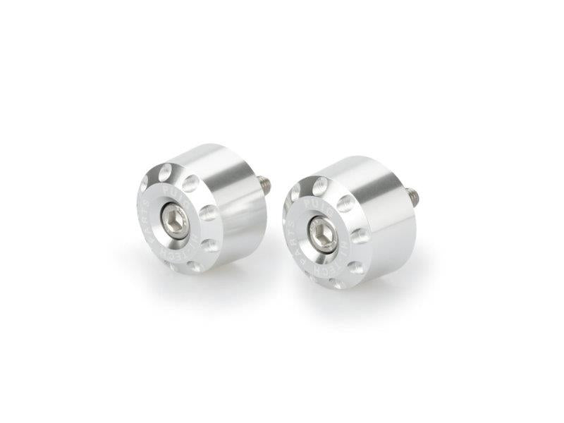 PUIG Short Bar End Weights Silver for Yamaha MT-09 Tracer 15-17 9373P