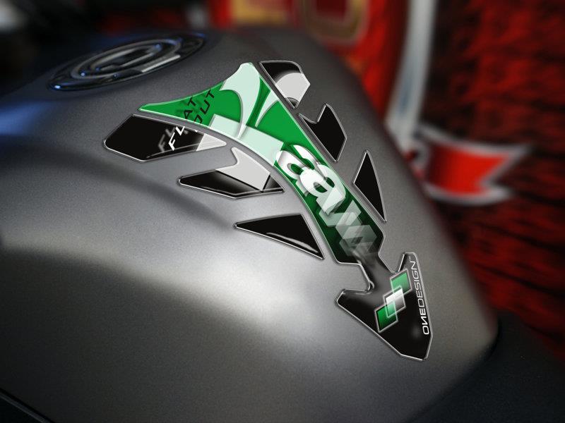 PUIG Kawasaki Tank Pad Silver Universal 5630P