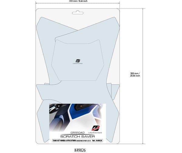 UNIRACING Scratch Saver TANK AFRICA TWIN K49826