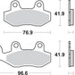 Sbs SI Offroad Sintered Brake Pads For Kawasaki KLX 230 1987-2025 Set of 2 611SI