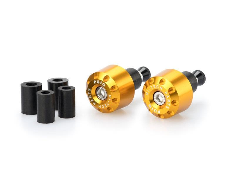 Puig Short Bar End Weights Gold 5220P