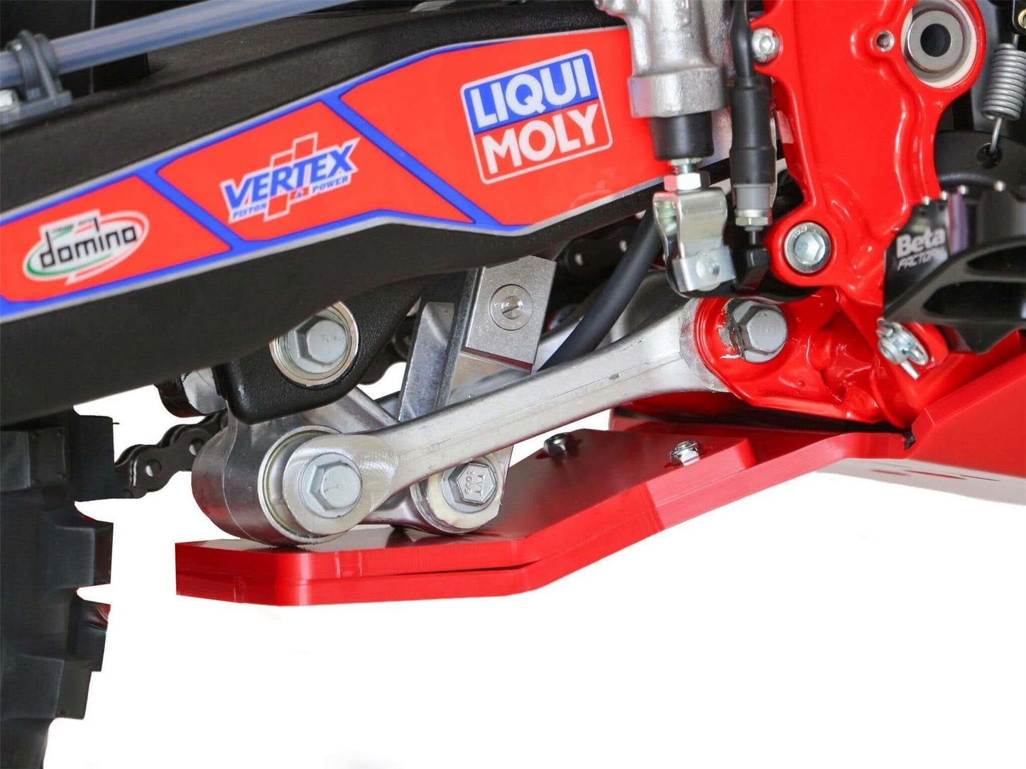 AXP Racing Xtrem Skid Plate For Beta RR 250 2024-2025 HDPE Red AX1753