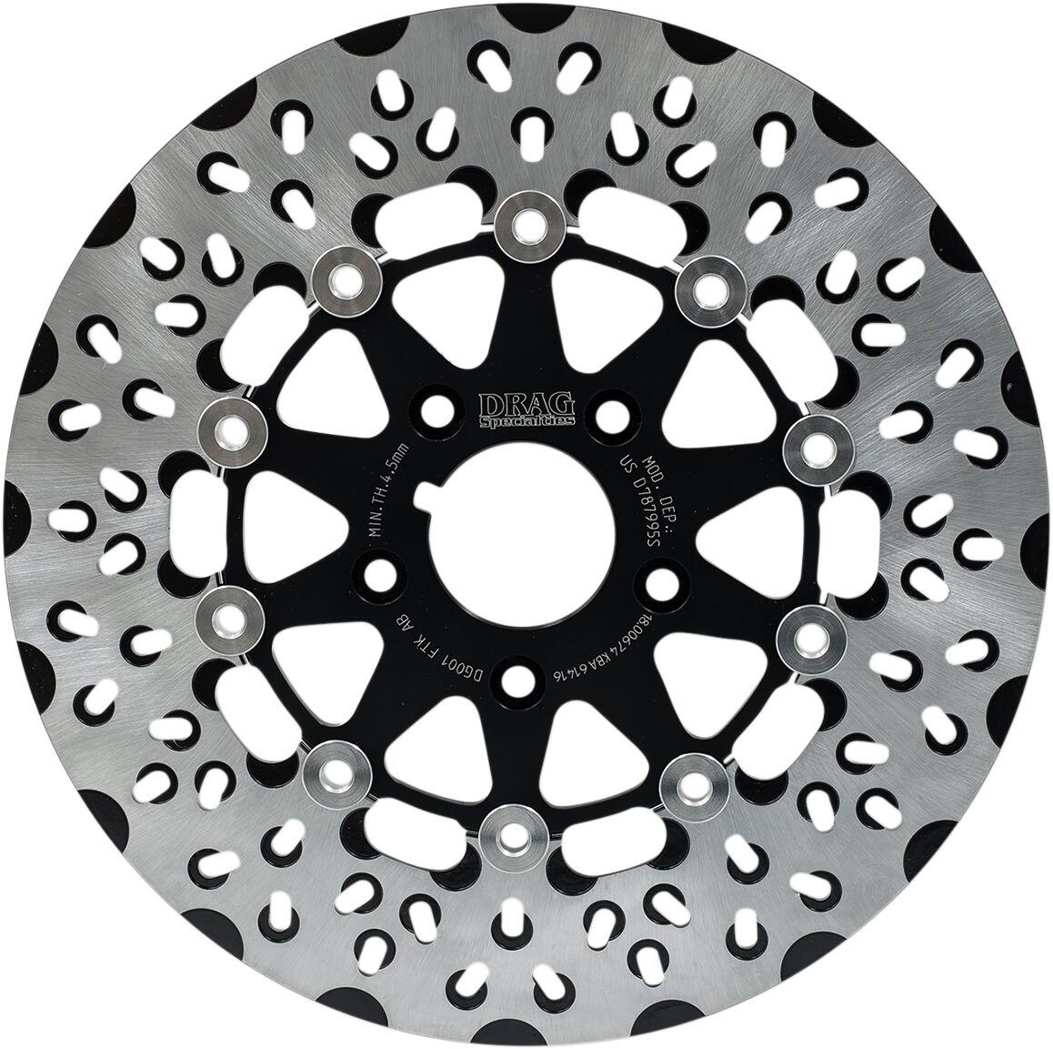 Drag Specialties FTK Series Brake Rotor For Harley FLHR 1450 87-99 DG001FTKAB