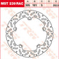Trw Contoured Fixed Brake Rotor For BMW R 1200 GS 1993-2011 Steel MST239RAC