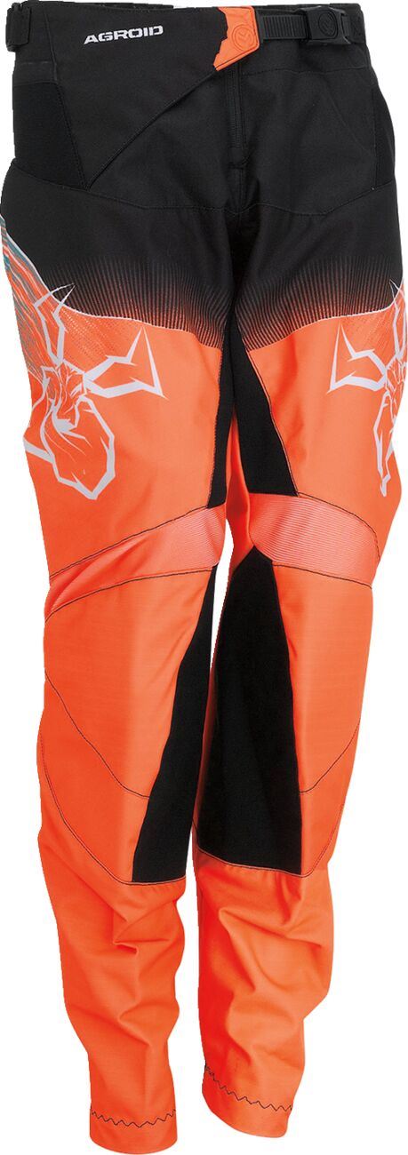 MOOSE RACING Youth Agroid Pants Teal/Orange/Black 2024 Model
