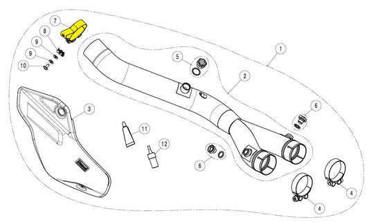 Akrapovic Replacement Exhaust And Muffler Clamp SS Silver P-R186