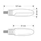 Puig Cigar LED Indicators Black 8460W