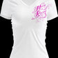 Moose Racing T-Shirt Womens Flourish Script White