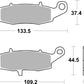 Sbs HF Street Ceramic Organic Brake Pads For Suzuki DL 650 1995-2022 704HF