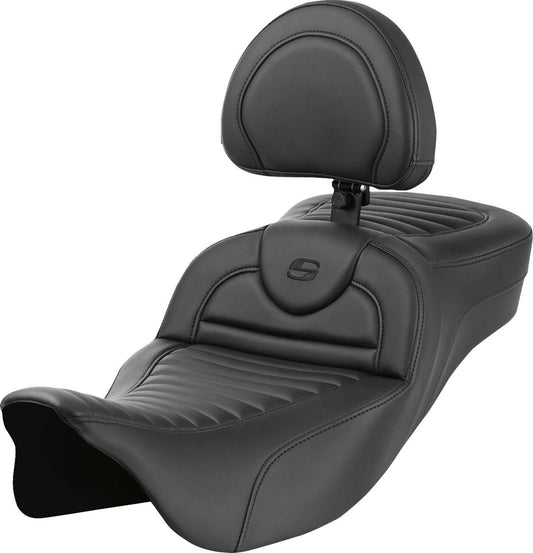 Saddlemen Roadsofa Seat With Headrest For HD FLHXS 1868 08-23 808-07B-203B0
