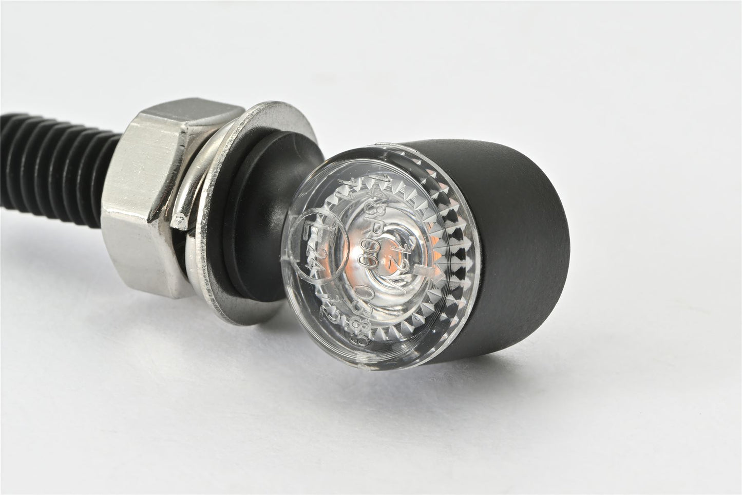 Daytona LED Turn Signal Pair E-marked Black Amber Zinc Alloy D-Light Indicator 80825