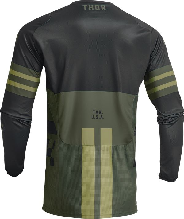 THOR Youth Pulse Combat MX Motorcross Jersey Army 2023 Model