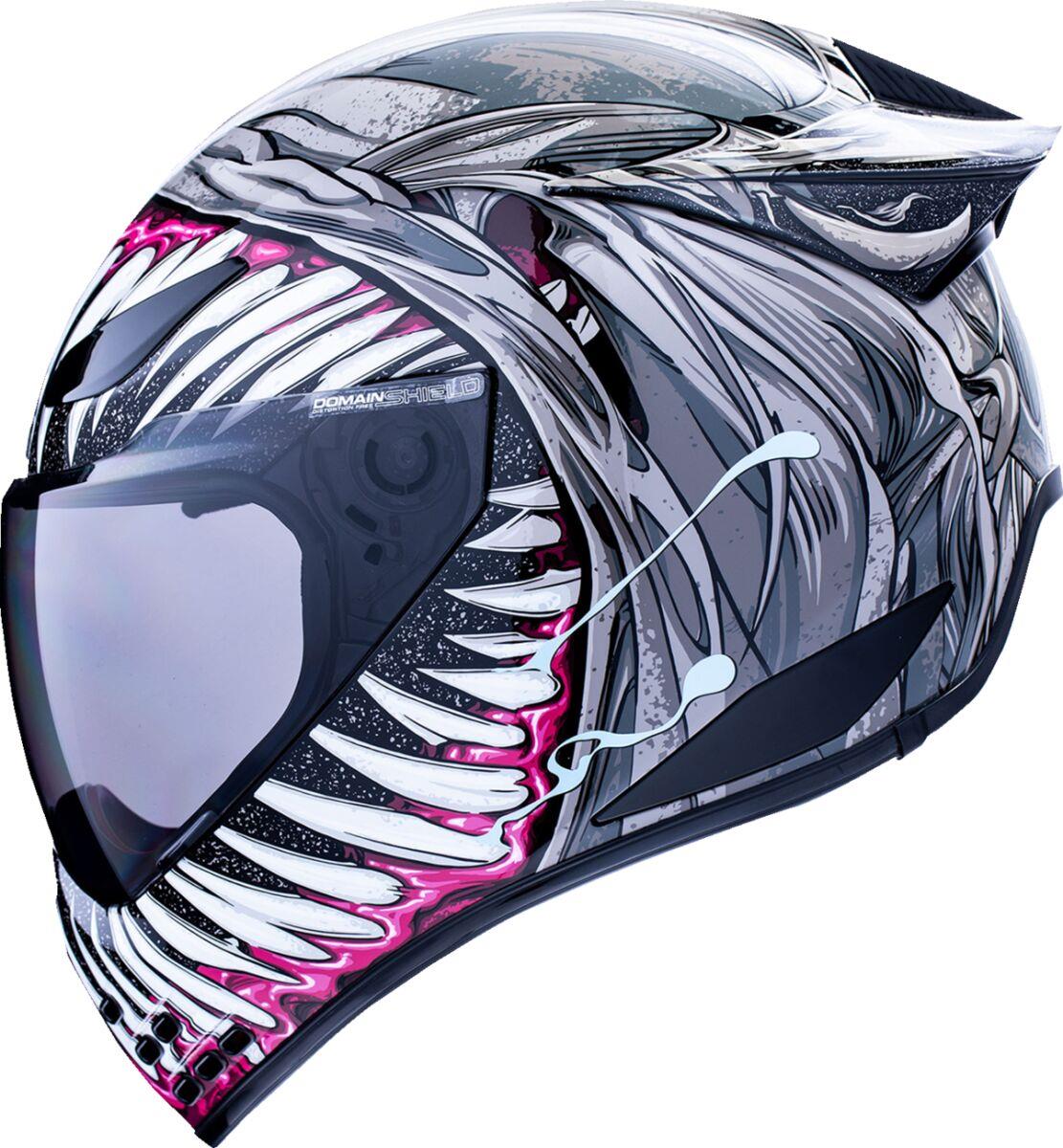 ICON Domain™ Grand Maw Gray Motorcycle Helmet