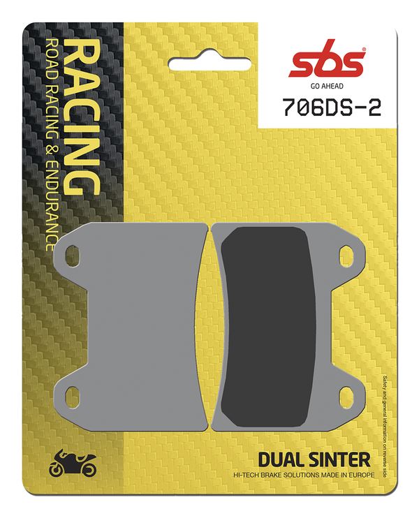 Sbs DS Racing Dual Sintered Brake Pads For Aprilia RS 250 1997-2014 706DS-2